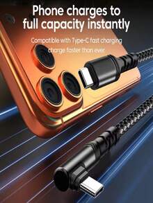 100W USB-C 转 USB-C 数据线，支持快速充电和数据传输，兼容 17/16/15，1 米 - 查看 4