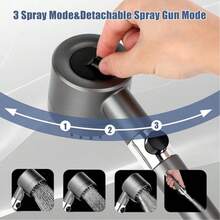 High Pressure Filtered Shower Head With Handheld - Multiple Spray Modes, ON/OFF Switch, Power Wash For Hard Water & Pet Bath - 1 cái - Xem 6
