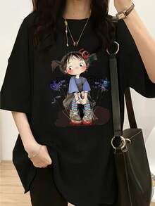 Women T-Shirts - Black - View 1
