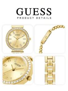 Đồng hồ nữ GUESS thanh lịch: Máy quartz mượt mà, thiết kế mỏng nhẹ, phù hợp cho công sở và các cuộc hẹn, phong cách tối giản GW0401L2 - Một cỡ - Xem 7