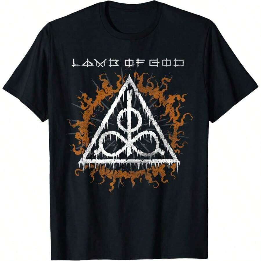 Lamb Of God - Triumvirate Short Sleeve T-Shirt 100% Cotton - 黑色 21 - 查看 1