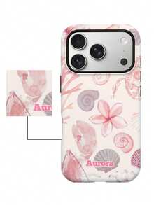 GIIPPA Custom Pink Vacation Style Phone Case, Suitable For IPhone 17/17 Air/17 Pro/17 Pro Max/16, Vacation Gift, Anniversary Gift, Valentine's Day Gift, Birthday Gift, Wedding Gift - Multicolor - View 2