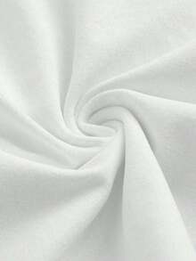 Camiseta blanca de punto de cuello redondo y manga corta para hombre - Negro - Ver 8