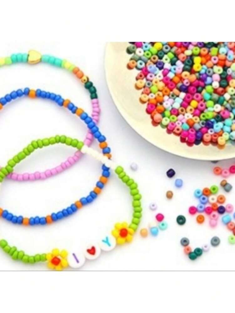Glass Beads 6/0 500g/Pack Approx. 6200 Pieces 4mm For Bracelet And Necklace Making - 中等紫色晶體 - 查看 4