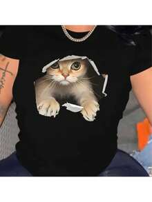 Women T-Shirts - Black - View 1
