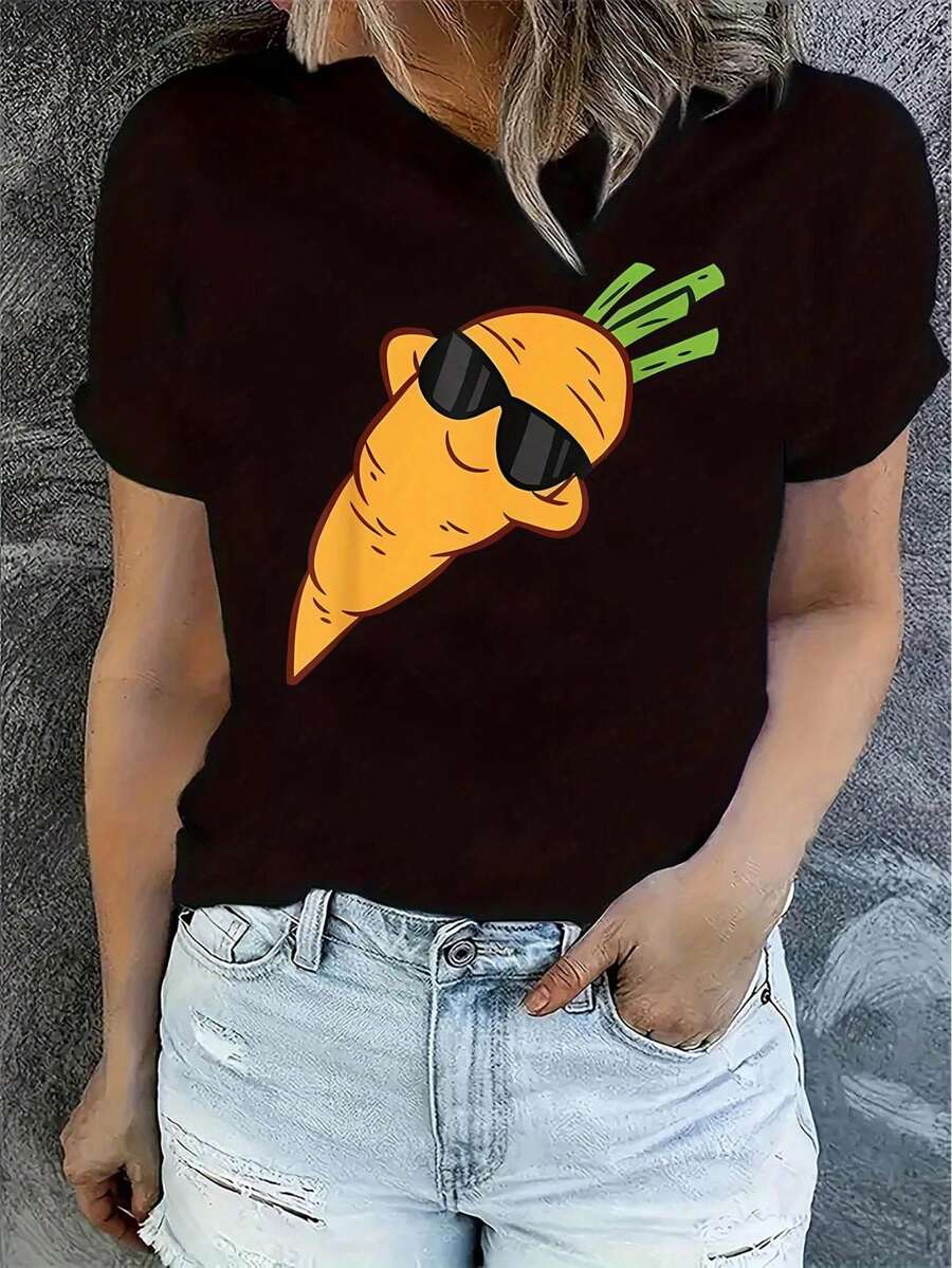 Women T-Shirts - Black - View 1