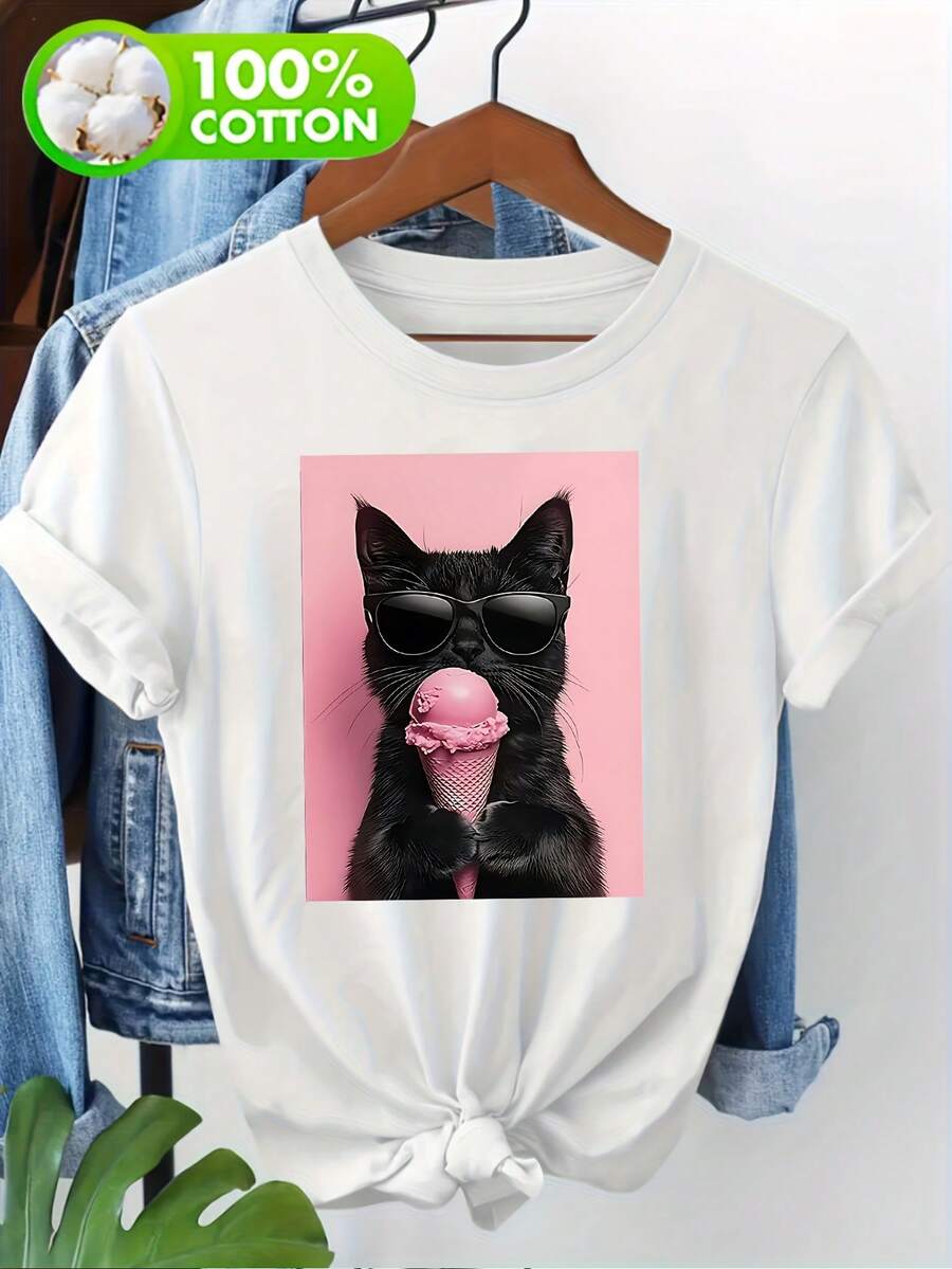 Women T-Shirts - White - View 1