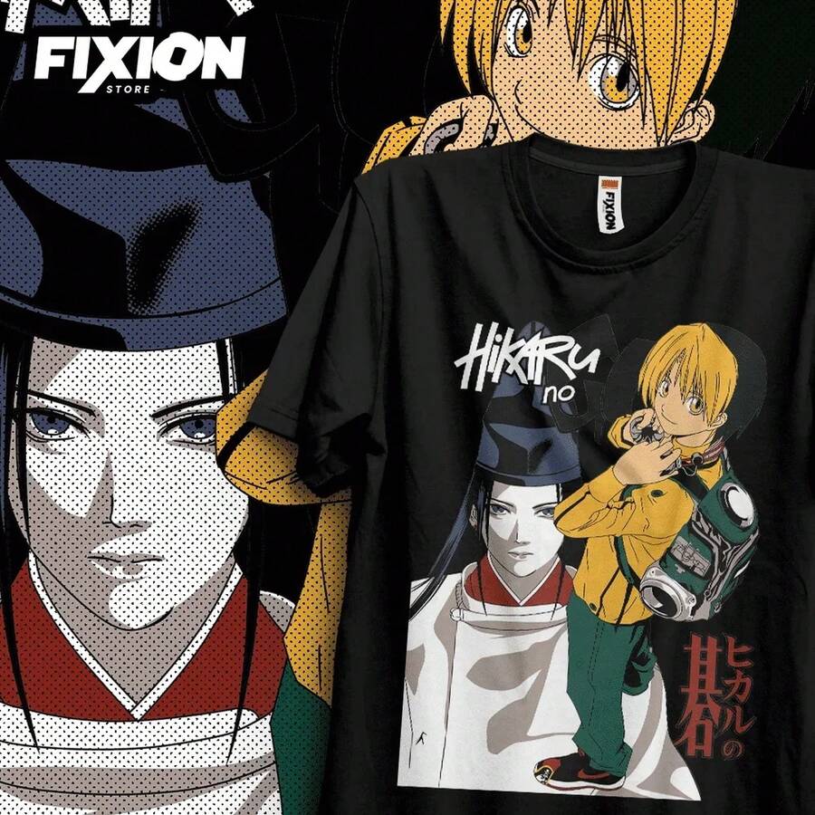 Camiseta de manga corta de Hikaru no Go LAnime, regalo ideal para amantes del anime. Disponible en todas las tallas. Algodón puro de 220 g, manga corta, para hombre y mujer. Tejido grueso, resistente a las arrugas y que no se deforma fácilmente. Estilo sencillo y versátil, ligero y transpirable, perfecto para ir al trabajo, viajar, acampar, ir de compras y para el tiempo libre diario. - Negro - Ver 1