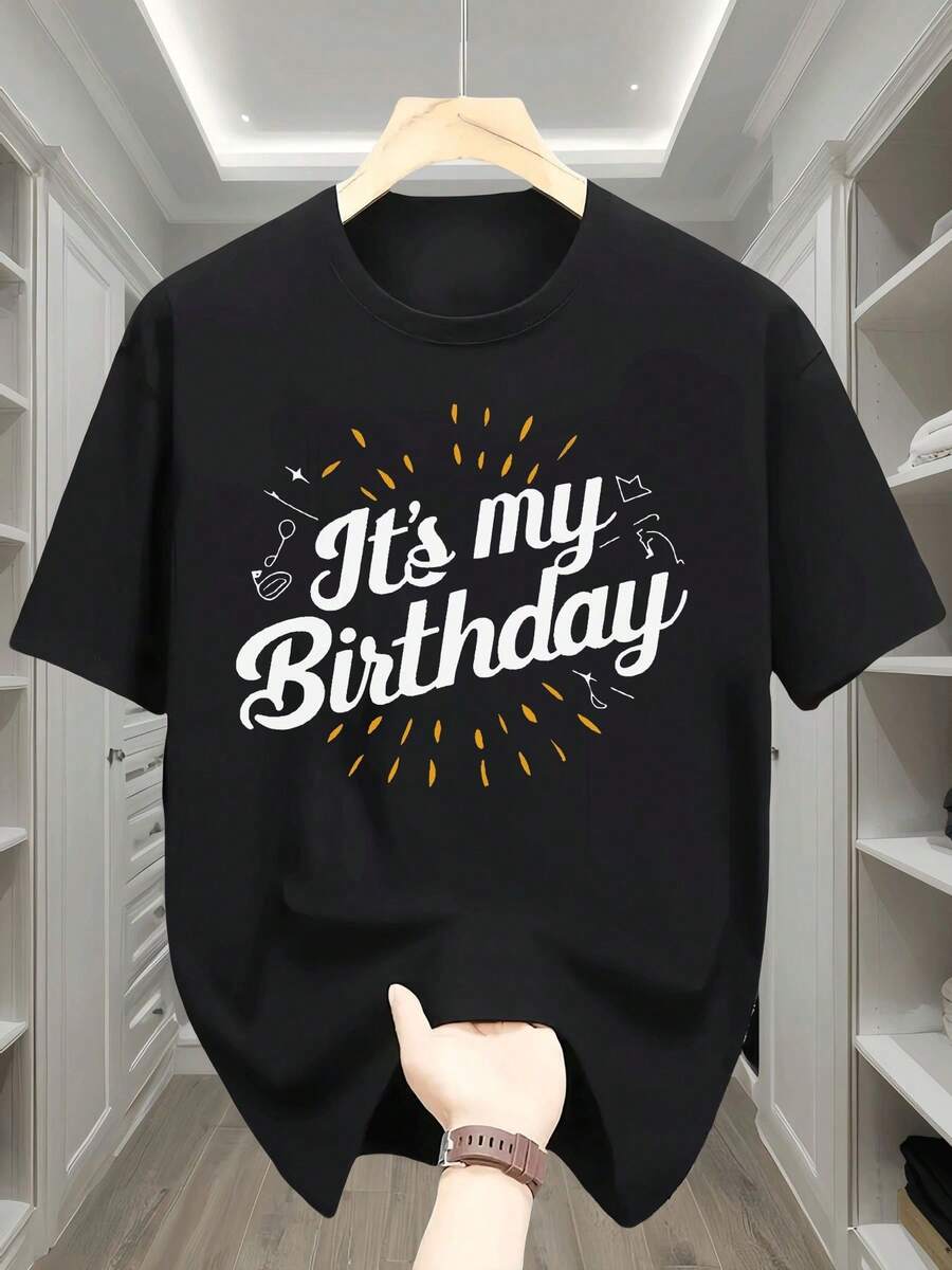 Women's Short Sleeve Crew Neck T-Shirt, Retro Holiday Style, New 2026 Collection, For Casual Shopping, Holiday Gifts, Meetings With Friends, Music Parties And Holiday Outfits. - 黑色 - 查看 1