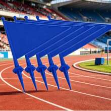 1 Peça Bandeira Marcadora de Solo de Plástico - Bandeira de Sinalização Externa com Espigão. Esta é uma Bandeira de Canto de Plástico para Campos Atléticos, um Acessório de Marcação Padrão para Futebol, Hóquei e Outros Campos Esportivos, Principalmente Usada para Marcar Limites de Campo e Posições de Área de Chute de Canto, Altamente Durável, Pode Ser Usada como Bandeira de Sinalização para Construção de Equipes ao Ar Livre, Eventos Esportivos Divertidos, Amplamente Aplicável - A - View 3