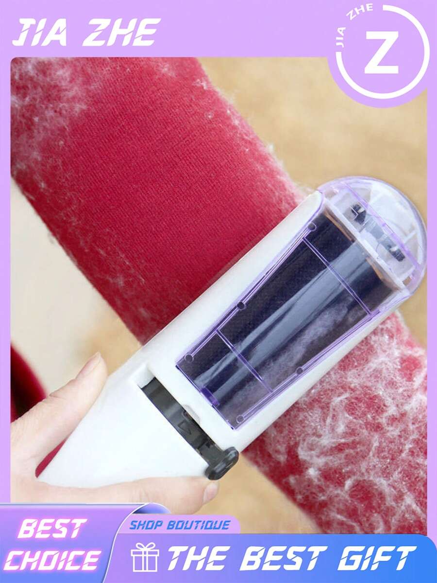 宠物毛发去除工具,符合人体工学的宠物毛发去除器,手持式毛发除尘器,手动操作,适用于家具、地毯、衣物 - 白色 - 查看 1