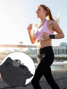 2 pièces Serre-poignets respirants pour hommes avec poche zippée - Bandes athlétiques absorbant la transpiration et évacuant l'humidité pour la course, le cyclisme, la salle de gym, porte-cartes sécurisé et accessoires essentiels mains libres, accessoires de fitness, accessoire de gym, sangle de confort réglable - Noir - Voir 4