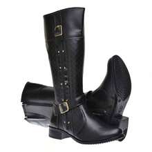 Women's Elegant Riding Boot, High Shaft, Side Zipper, Soft And Comfortable, New Winter Collection - 黑色 - 查看 2