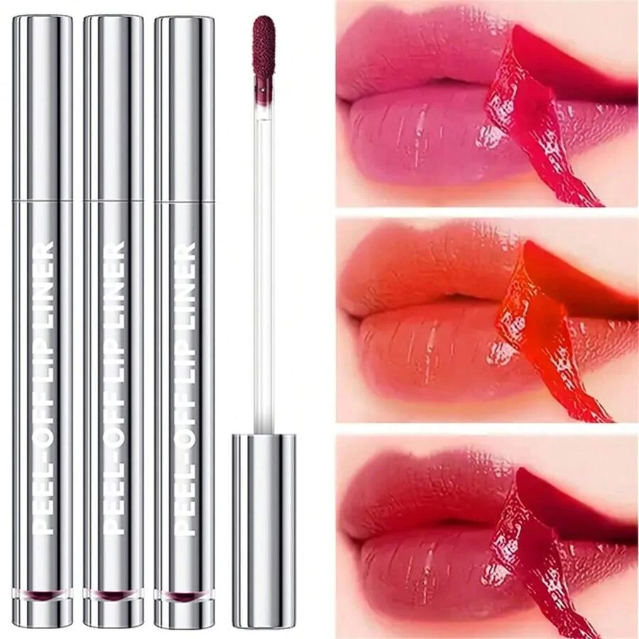 Peel-Off Lip Gloss - Long-Lasting Moisturizing Liquid Lipstick, Waterproof, Non-Stick, Glossy Finish, Suitable For All Skin Types - Multicolor - View 1