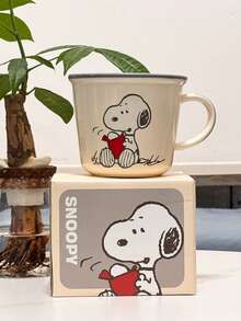 1pc Snoopy Cartoon Ceramic Mug, 340ml Cute Coffee Cup, Multi-Color Optional, Microwave , Perfect For Breakfast Milk, Office & Home Use, Great Gift For Peanuts Fans - Multicolor - View 11