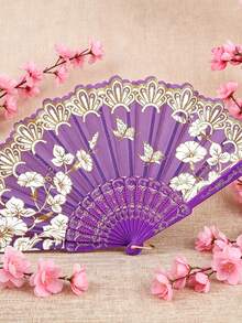 Foldable Lace Hand Fan, Suitable For Both Men And Women, Great For Parties, Weddings, Churches And Dance Events - Multicolor - View 6