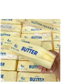 Slow Rising Butter Stick, Anti-Stress Butter Stick, Stress Relief Toy, Slowly Rising Soft Squeezable Elastic Cheese Stick, Prank Toy, Stress Relief Toy, Perfect Gift For Holidays, Birthdays, Christmas And Parties. - Multicolor - View 1