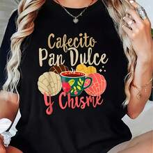 Camiseta Mujer Cuello Redondo Manga Corta Candy Candy Anime Retro Casual - Negro - Ver 1