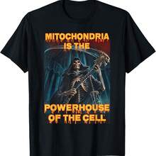 Mitochondria Funny Hard Skeleton Meme Badasss Skeleton T-Shirt - 黑色 - 查看 1