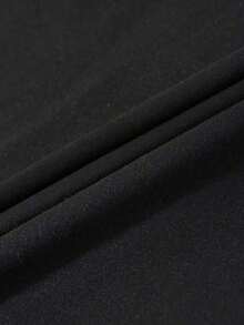 Camiseta de mujer de moda casual con cuello redondo y hombros caídos, camiseta con bordado de cereza, camiseta con bordado de toalla de cereza, camiseta casual y cómoda para exteriores, camiseta para todas las estaciones, camiseta con estampado de frutas - Negro 3 - Ver 4