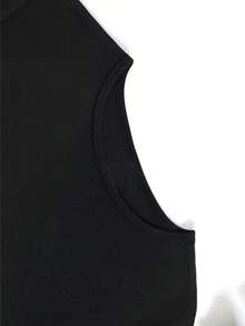 Camiseta de manga corta estampada de verano informal para mujer, talla grande, cuello redondo, manga corta, tela ligeramente elástica, estilo regular, top cómodo para todas las estaciones, ropa de mujer, camiseta de manga corta talla grande adecuada para el Día de San Valentín, Pascua y entusiastas del fútbol - Camiseta vintage de estilo callejero unisex, holgada, de algodón, de manga corta y cuello redondo, blusas para mujer. blusas.blusas casuales para dama. - Negro - Ver 3