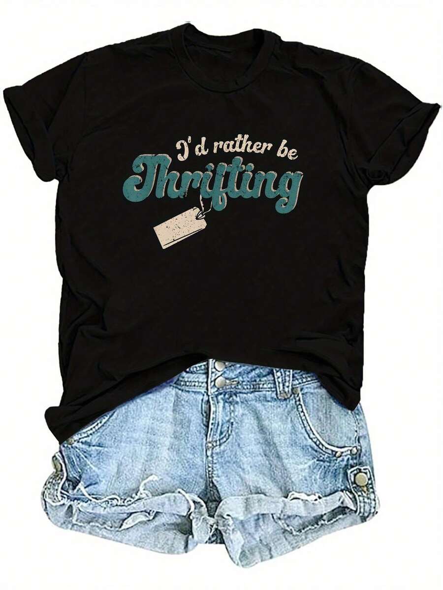 Camiseta unisex de manga corta, para mujer"Yo quisieraMás bienSeaCompras de segunda manoCamiseta-DivertidoVintageTiendaVisitaGráficoTee,LigeroTodos los díasInformalSuperiorparaCompras de segunda manoEntusiastas&RetroModaAmantes-BlancoCamisaconVerdeRotulación,SeñorasTCamisas,Fin de semanaConjunto de ropaJuguetónDiseño,ElásticoMaterial,DeclaraciónRopa, vestimentaDe modaConjuntos de ropaPrimaveraModaCómodoAjusteCortoMangaCamisaPlayeras para adultoshombre, , , Dazymujer,romwehombres, bohochic,maestrasregalos,camisetaparaconjuntos de mujercon curvasparamu,y2k, - Negro - Ver 1