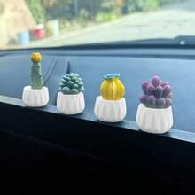 Bộ 4 cây xương rồng giả trang trí, cây cảnh mini trong chậu, đồ trang trí cây mọng nước bằng nhựa dễ thương cho bảng điều khiển ô tô, bàn làm việc tại nhà và văn phòng, thiết kế xương rồng và cây mọng nước hoạt hình, trang trí nhiều màu sắc, không cần bảo dưỡng, bền và nhẹ, thích hợp cho bảng điều khiển ô tô, kệ, phòng ngủ, phòng tắm, món quà nhỏ lý tưởng cho người yêu cây cảnh, phụ kiện ô tô thời trang, đồ trang trí nhà cửa. - A - Xem 15