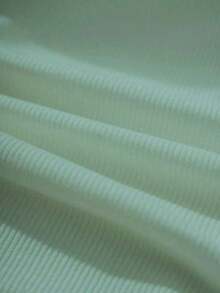 Camiseta sin tirantes con cuello cuadrado, cintura fruncida y sujetador acolchado sin aros - Verde - Ver 5