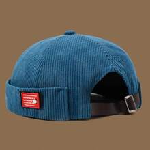 Unisex Retro Barett, Cord Winter Warm Seemannsmütze, Zeitungsjungenmütze - Gutsbesitzerhut aus Cord - Übersicht 14