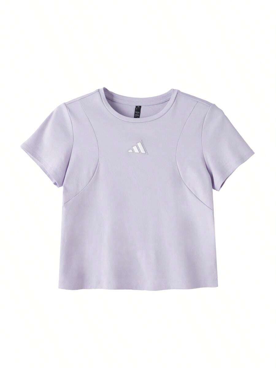 Adidas 2026夏季新款女款寬鬆休閒圓領短袖T恤,薰衣草紫色 KX2758 - KX2758 - 查看 1
