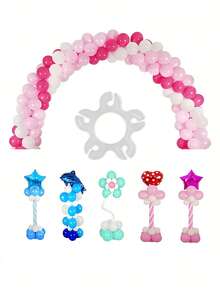 Transparent Plastic Balloon Arch Clips, Durable Plastic, Easy To Use, Suitable For Birthday Party, Wedding And Various Holiday Event Balloon Decorations - C - View 5