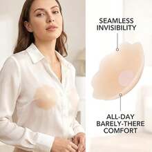 6 Pairs Nipple Covers For Women, Small Strong Adhesive Pasties Nipple Covers Adhesive Silicone Nipple Covers No Show Sticky Breast Petal Nude Seamless Washable Invisible Breast Cakes - Nhiều màu - Xem 2