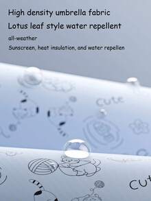 1pc Summer New Student Umbrella, Dual Use Rainproof & Windproof Automatic Folding Sunshade Umbrella - As Shown - View 6