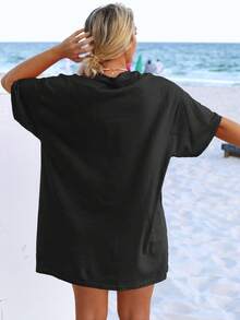 Dam-T-shirts - Svart - Visa 2