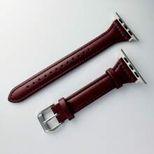 BEIMUSON 超薄真皮質感錶帶，適用於 38mm、40mm、41mm、42mm、44mm、45mm、46mm、49mm，由超纖 PU 合成皮革材質製成，適合 Ultra SE 系列 11/10/9/8/7/6/5/4/3/2/1 - 彩色 - 查看 42