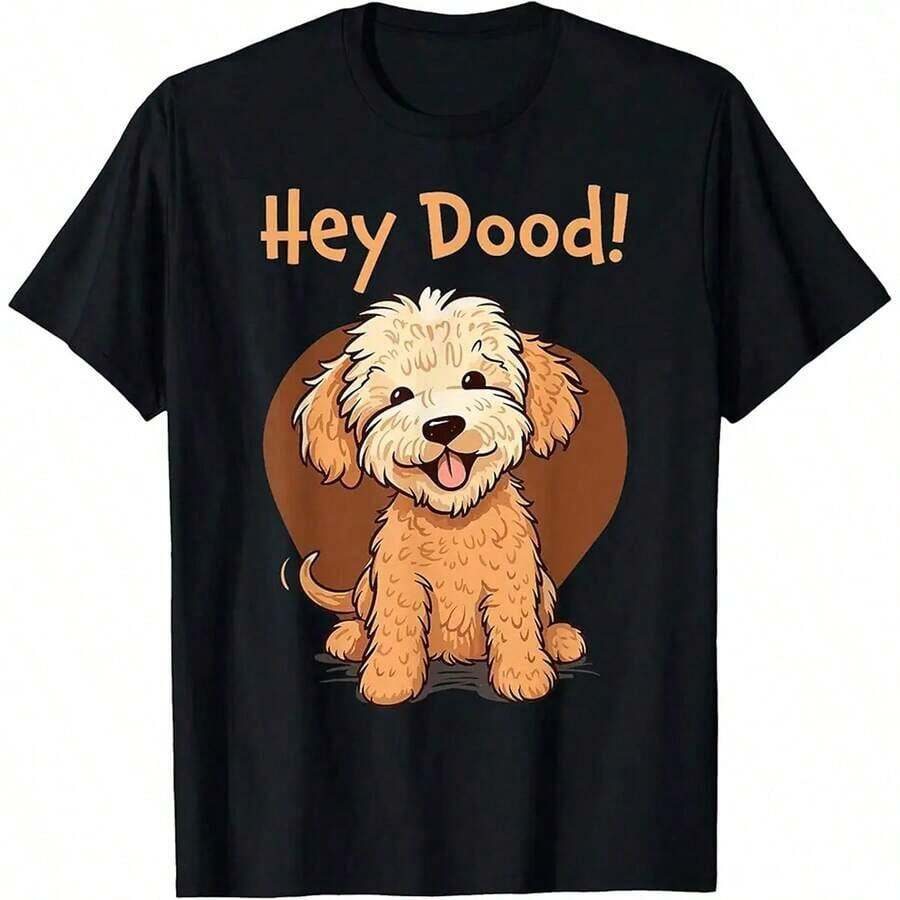 Short-Sleeved T-Shirt With A Fun Print For Dog Lovers, Accessories And Items For Dog Owners, "Life Without Dogs Is Cute... I Don't Think So", Unisex For Adults And Children, Black, 100% Cotton. - 黑色 12 - 查看 1