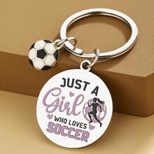 Regalos únicos con temática de fútbol para mujeres, mejores regalos de fútbol, regalos para jugadores de fútbol, regalos para aficionados al fútbol, llavero de fútbol exquisito, regalos geniales para entusiastas del fútbol - 1 pieza - Ver 2
