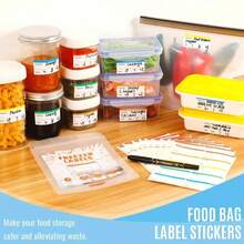 150pcs Colorful Refrigerator Labels, Food Storage Labels Stickers, Removable Fridge Stickers Suitable For Food Containers, Kitchen Freezer Meal Labels - 1 Set / 150 Pieces - View 5