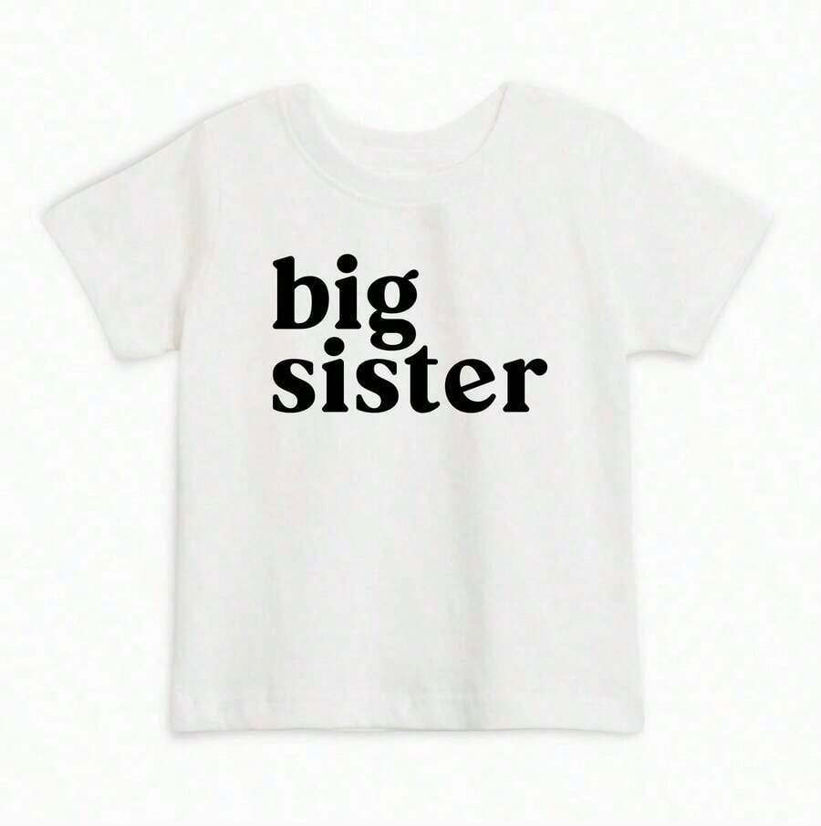 Encantadora Camiseta Blanca de Hermana Mayor para Niñas Pequeñas, Ropa Casual de Moda para Niñas Jóvenes, Top Blanco, Ropa de Verano para Adolescentes, Camisetas, Camisetas Lindas, Camiseta para Niña Pequeña para el 4 de Julio, Camiseta de Algodón, Ropa para Niñas Pequeñas, Camiseta de Hermana Mayor de Algodón Orgánico, Camiseta para Niña Pequeña, Lindo Regalo para Hermana Mayor, Conjuntos a Juego para el Hospital, Camiseta Boho Natural para Niñas Pequeñas, Conjuntos a Juego para Mamá e Hija, Ropa de Verano, Ropa para Niñas Adolescentes, Camisetas Y2k, 100% Algodón, Ropa de Verano para Niñas Adolescentes, Blusas Bonitas de Mujer, Silueta Casual Elegante, Acabado Fino y Textura Suave, Versátil para Actividades Diarias y Viajes Familiares.Regalos Personalizados, Recuerdos de Fiesta para Niños, Regalo para el Día de la Madre, Regalo para el Día del Padre, Regalo para Niños, Amigos y Familiares. - Blanco - Ver 1