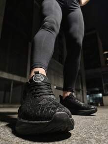 EDIXIM Professional Running Shoes For Men And Women, Summer New Lightweight Breathable Mesh Soft Bottom Jump Rope Shock Absorbing Marathon Sports Shoes - Black - View 5
