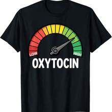 High Oxytocin Meme Reduce Stress Levels Dopamine Serotonin T-Shirt - Black - View 1