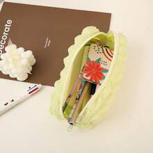 Estuche de lápices color crema, bolsa de papelería linda, caja de lápices de alta calidad, diseño adorable en 3D con corazón + Estuche de lápices con diseño de crema batida, fácil de almacenar papelería y monedas. Artículo esencial dulce y lindo para estudiantes - perfecto para volver a la escuela y llevar, puede almacenar útiles escolares, estuche de lápices, etc. - Nuevo modelo - Ver 8