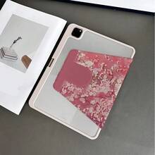 樱花图案360°旋转平板电脑保护套，带笔槽，兼容iPad 11（A16 2025），支持自动休眠/唤醒功能，兼容小米5/5 Pro/6/6 Pro/7/7 Pro、华为MatePad和荣耀平板。 - 彩色 - 查看 3