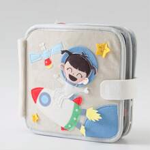 Baby's Early Cloth Book, Enhance Baby's Cognitive Ability, Colorful Cloth Book - Captivating Visual And Auditory Training With Cartoon Animal Tails, Soft Polyester, Children's Learning Toy, Durable Anti-Tear Waterproof Early Education Cloth Book, Stimulate Baby's Tactile And Visual Cognitive Awakening, Suitable For Christmas, Birthday And Other Holiday Gifts! - Multicolor - View 13