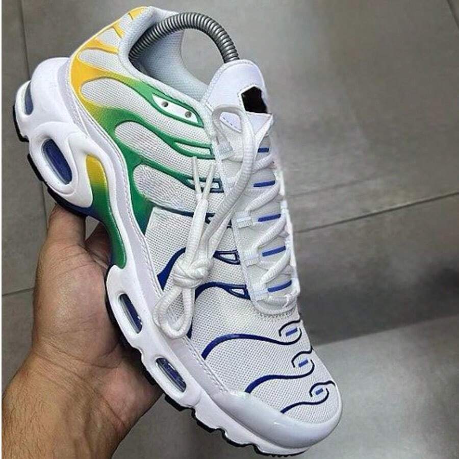Promotion: TN Plus Vapor Bubble Cushioned Running Shoes, Air Fitness Gym Training, Premium, 24-Hour Shipping, Black And White - TN 巴西 - 查看 1