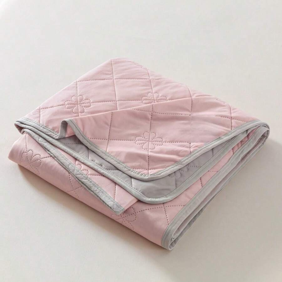 Ultra-Soft Summer Lightweight Blanket - Breathable, Sweat-Wicking Solid Color Throw For Office & Air-Conditioned Rooms - Perfect For Hot Sleepers - Watermelon Pink - View 1