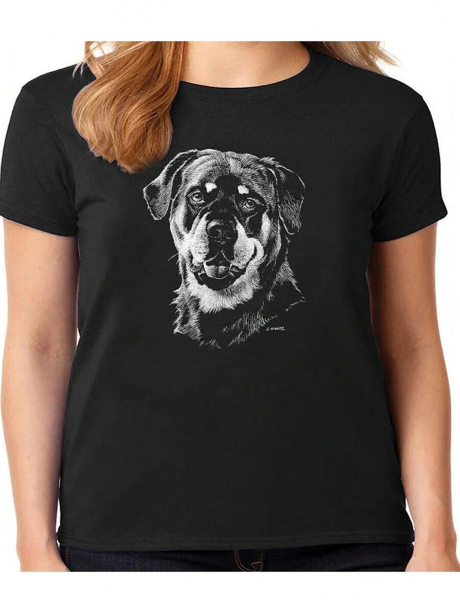 Women T-Shirts - Black - View 1