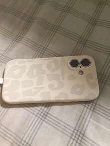 Cheetah,Leopard Print Fashionable White Leopard Print Phone Case Compatible With IPhone 17 Pro Max/17 Pro/17/16 Pro Max/16/16 Pro/15/15 Pro Max/15 Pro/11/12/13/14 Pro Max/12 Pro/12 Pro Max/13 Pro/13 Pro Max/14 Pro/14 Pro Max/16 Plus/15 Plus/14 Plus, Full-Coverage Anti-Fall Protective Soft Case, Minimalist & Creative - White - View 8