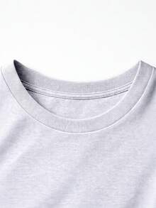 Unisex T-Shirt With Colorful Rabbit Print - Blanco - Ver 7