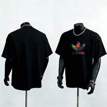 Business Casual Herren T-Shirt In Locker Geschnittener Form Mit Rundhalsausschnitt Und Kurzarm, Geeignet Für Den Sommer - Black - View 1